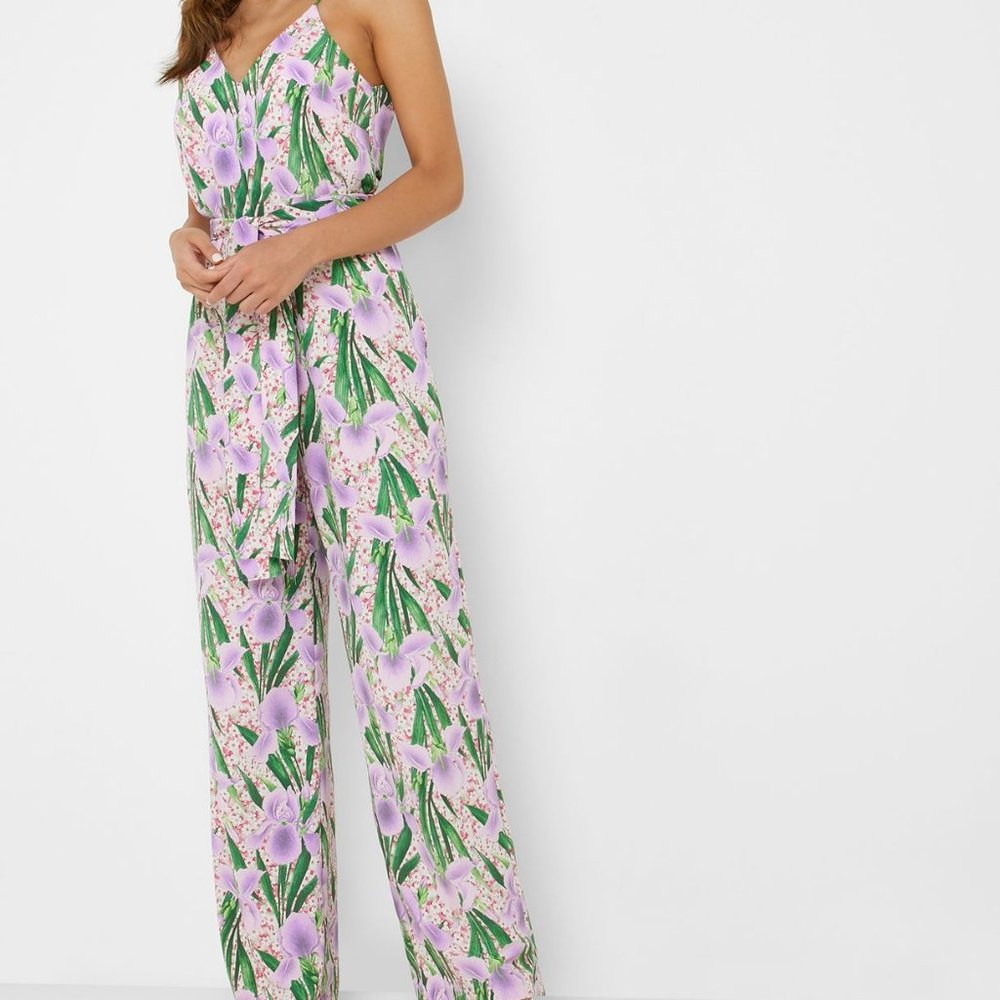 Mango Floral long jumpsuit NWT